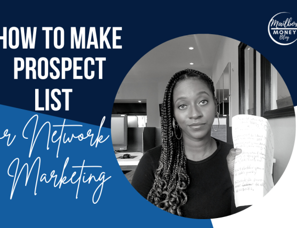 Make a prospect list for network marketing.